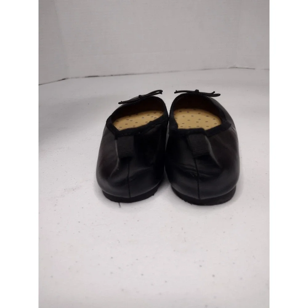 Cat and Jack Girls Black Ballet Flats with‎ Bow Size 2